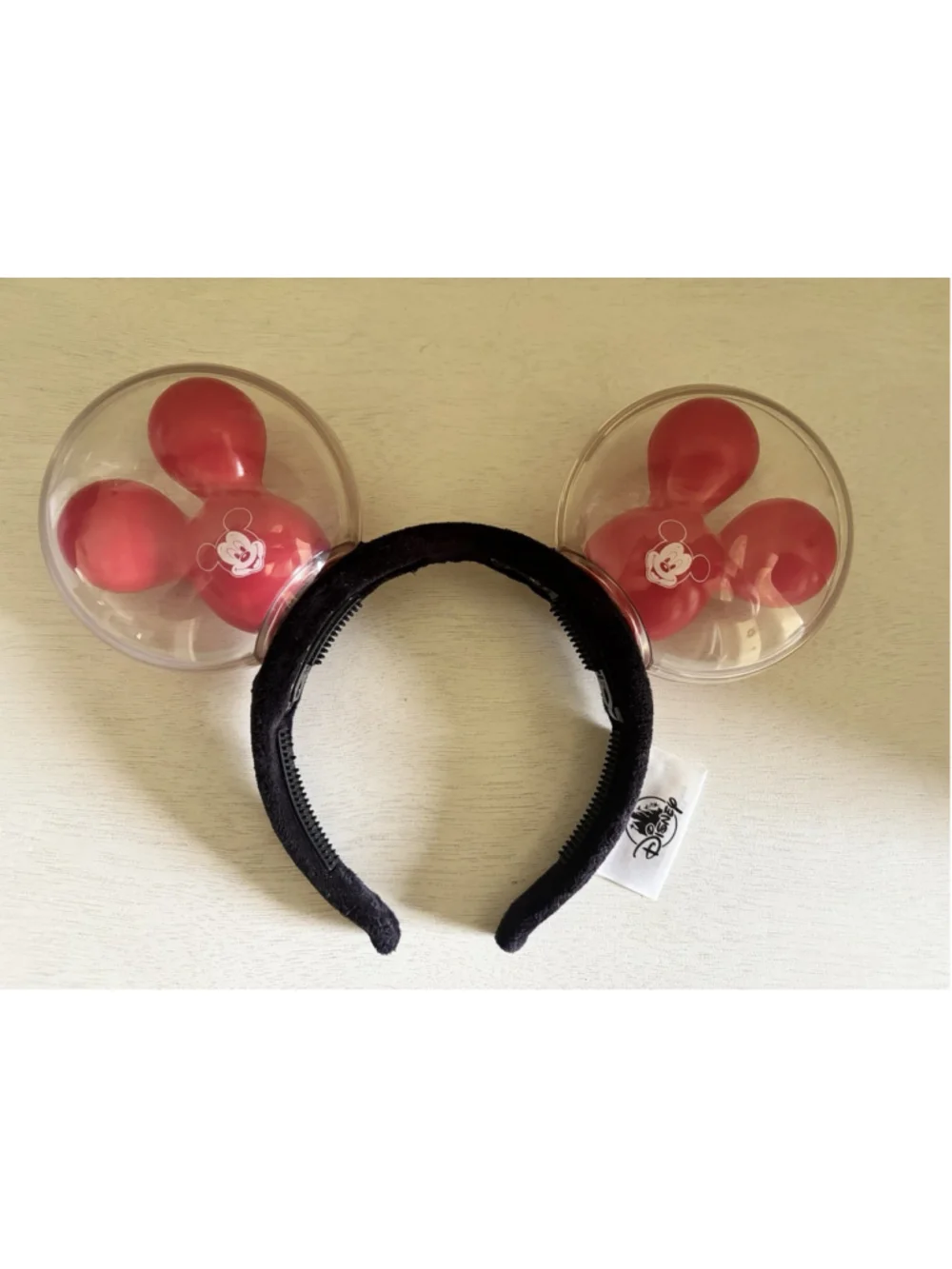 Disney Parks Mickey Mouse Ears Light Up Red Balloon Headband Best Day Ever